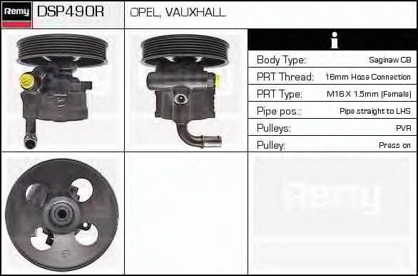 Remy DSP490R Hydraulic Pump, steering system DSP490R