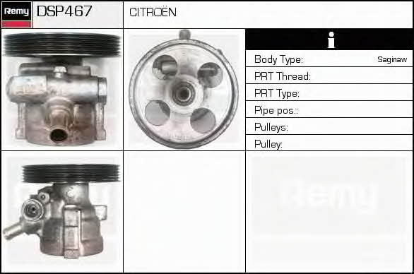 Remy DSP467 Hydraulic Pump, steering system DSP467