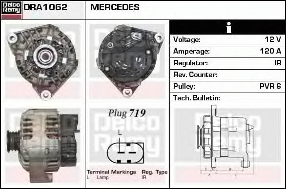 Remy DRA1062 Alternator DRA1062