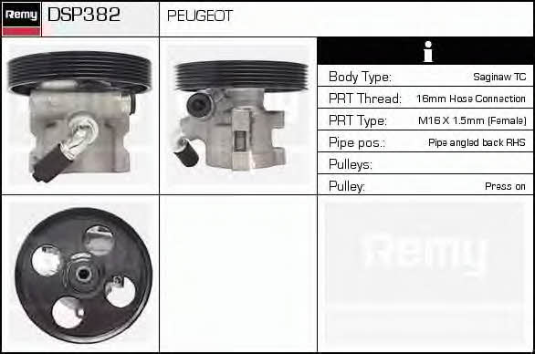 Remy DSP382 Hydraulic Pump, steering system DSP382