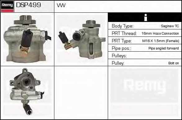 Remy DSP499 Hydraulic Pump, steering system DSP499