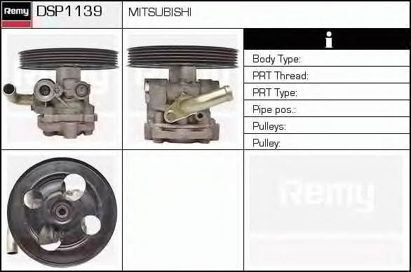 Remy DSP1139 Hydraulic Pump, steering system DSP1139