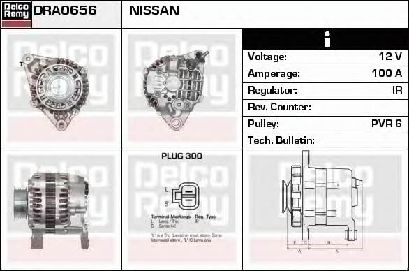 Remy DRA0656 Alternator DRA0656