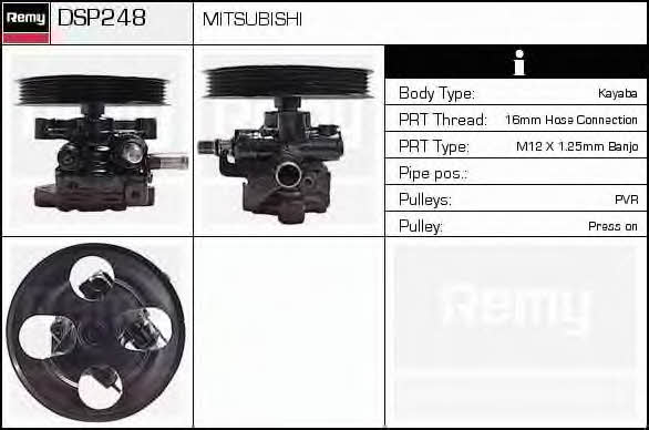 Remy DSP248 Hydraulic Pump, steering system DSP248