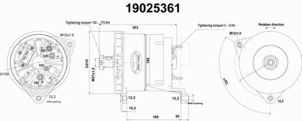 Alternator Remy 19025361