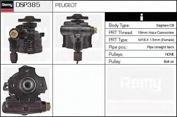 Remy DSP385 Hydraulic Pump, steering system DSP385