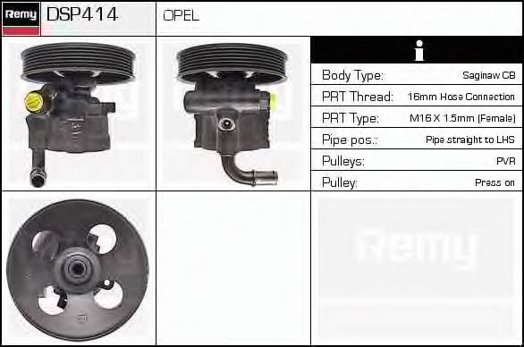 Remy DSP414 Hydraulic Pump, steering system DSP414