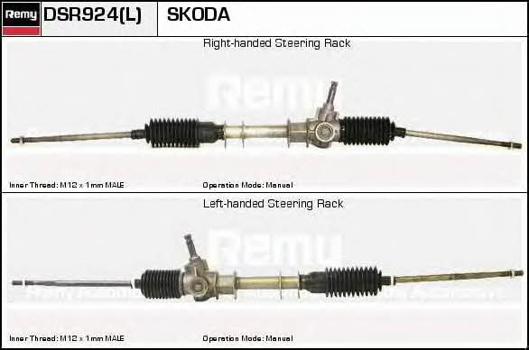 Remy DSR924L Steering rack without power steering DSR924L