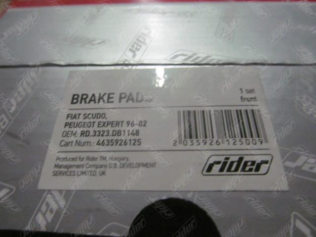 Rider RD.3323.DB1148 Brake Pad Set, disc brake RD3323DB1148
