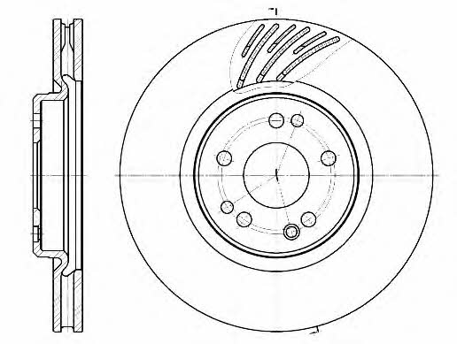 Road house 61152.10 Front brake disc ventilated 6115210