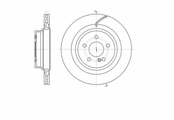 Road house 61404.10 Rear ventilated brake disc 6140410