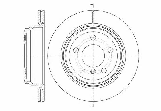 Road house 61453.10 Rear ventilated brake disc 6145310