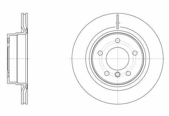 Road house 61495.10 Rear ventilated brake disc 6149510