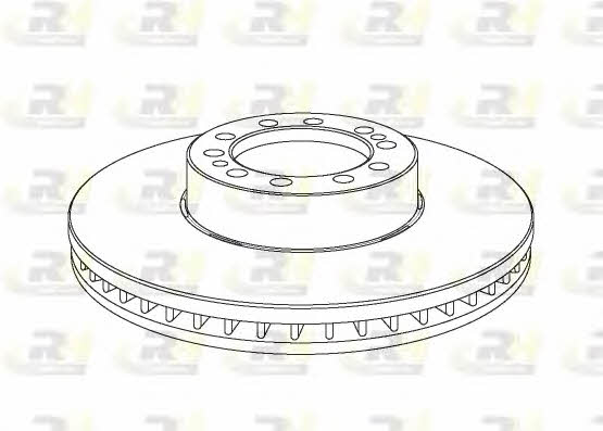 Road house NSX1075.20 Front brake disc ventilated NSX107520