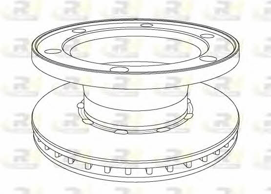 Road house NSX1077.20 Front brake disc ventilated NSX107720