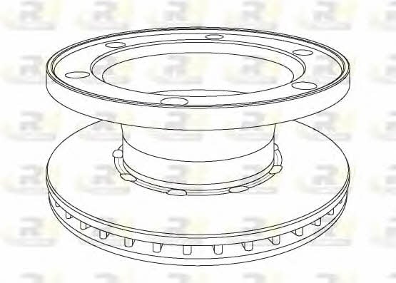 Road house NSX1077.20 Front brake disc ventilated NSX107720