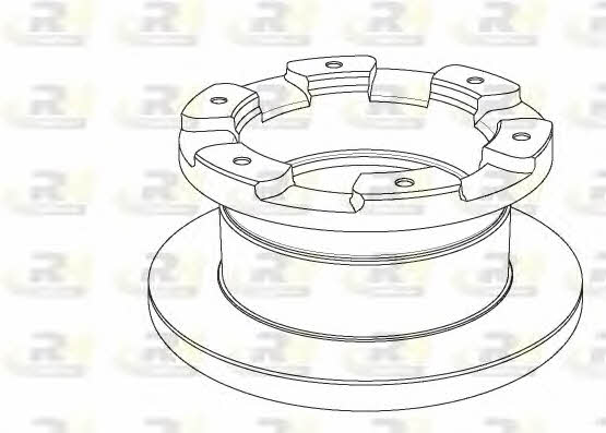 Road house NSX1181.10 Rear brake disc, non-ventilated NSX118110