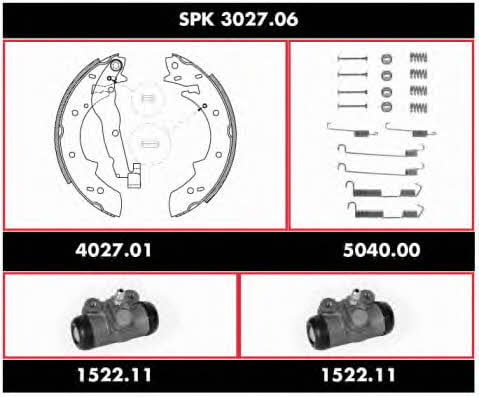  SPK 3027.06 Brake shoe set SPK302706