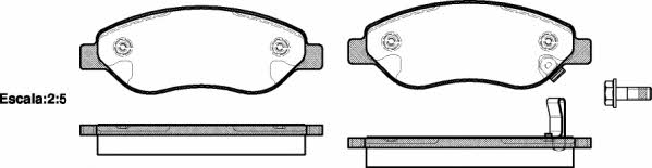Road house 21276.01 Brake pad set 2127601 2127601 Road house Brake pad set