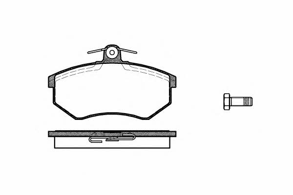 Road house 2134.10 Brake Pad Set, disc brake 213410