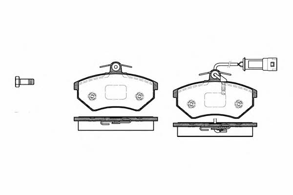 Road house 2134.42 Brake Pad Set, disc brake 213442