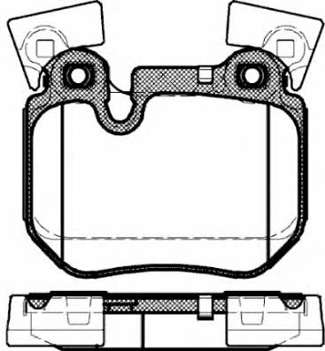 Road house 21373.00 Brake Pad Set, disc brake 2137300