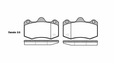 Road house 21404.00 Brake Pad Set, disc brake 2140400