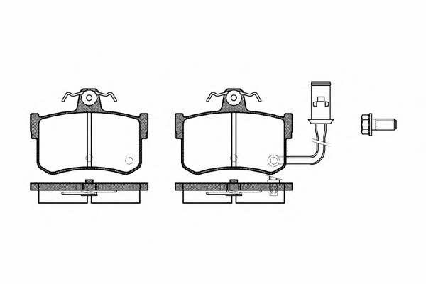 Road house 2251.01 Brake Pad Set, disc brake 225101