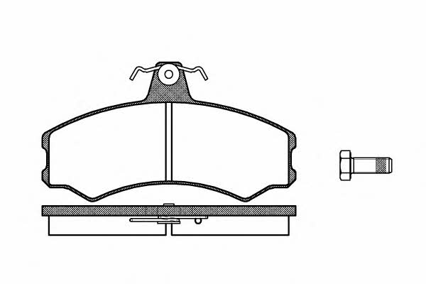 Road house 2143.10 Brake Pad Set, disc brake 214310