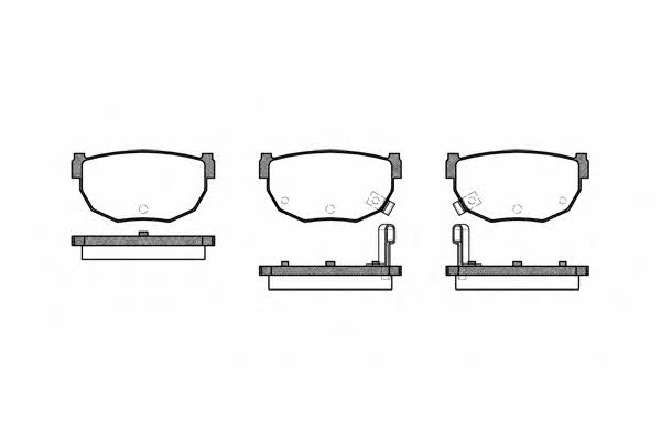 Road house 2151.22 Brake Pad Set, disc brake 215122