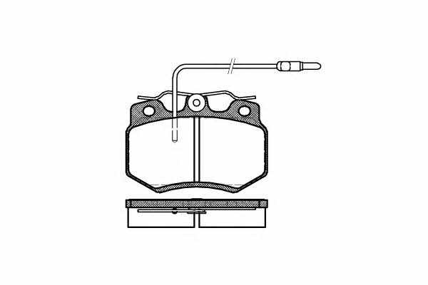 Brake pad kit Citroen Visa: 217004 Road house Brake pad set