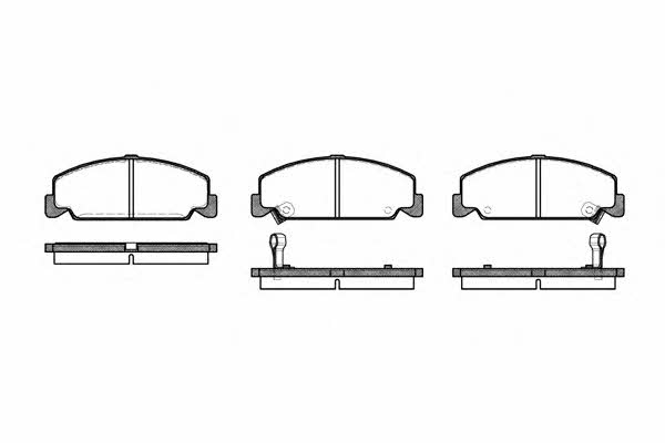 Road house 2182.12 Brake Pad Set, disc brake 218212