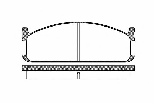 Brake pad kit Isuzu Midi: 220400 Road house Brake pad set