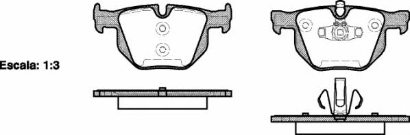 Road house 2381.70 Brake pad set 238170 238170 Road house Brake pad set