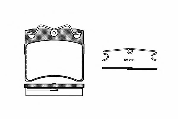 Road house 2385.00 Brake Pad Set, disc brake 238500