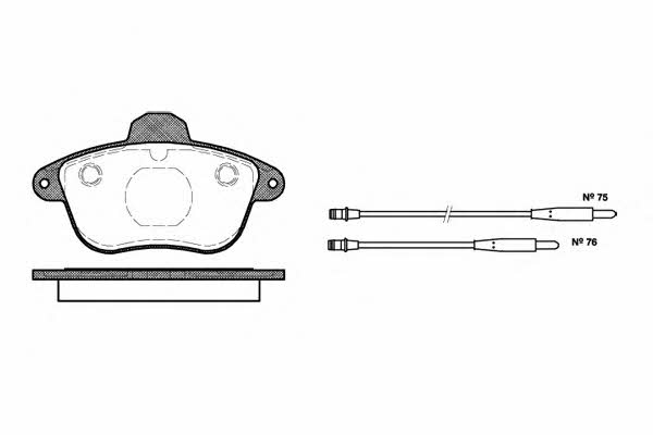Road house 2401.04 Brake pad set 240104 240104 Road house Brake pad set