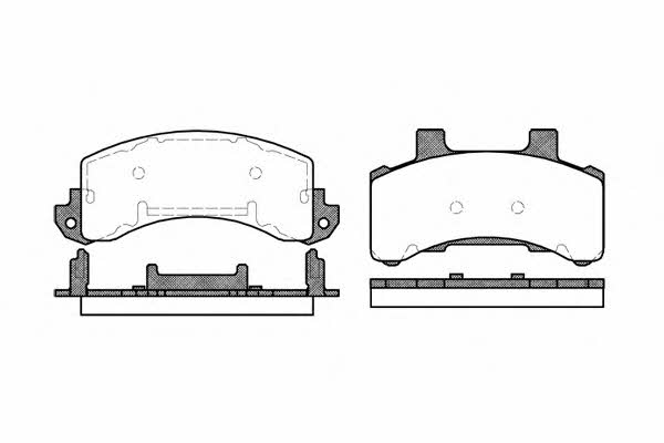 Road house 2516.00 Brake Pad Set, disc brake 251600