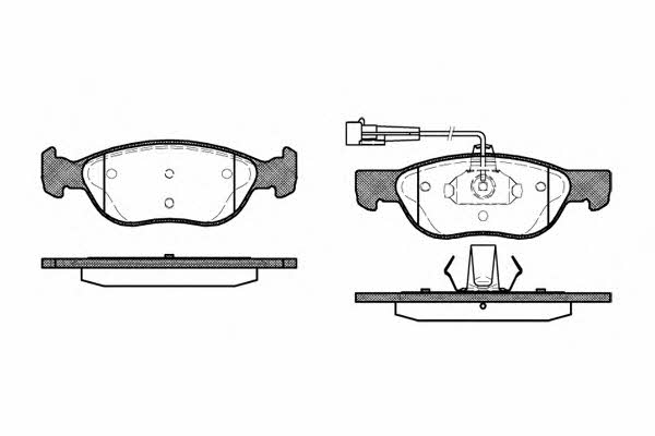 Road house 2587.12 Brake Pad Set, disc brake 258712