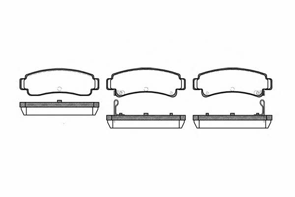 Road house 2302.12 Brake Pad Set, disc brake 230212