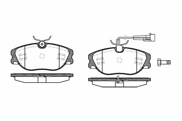 Disc brake pad set Lancia Delta: 230572 Road house Brake pad set