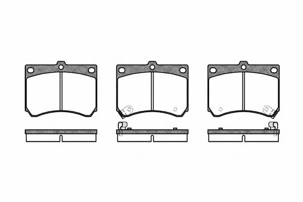 Brake pad kit Mazda MX-3: 233302 Road house Brake pad set
