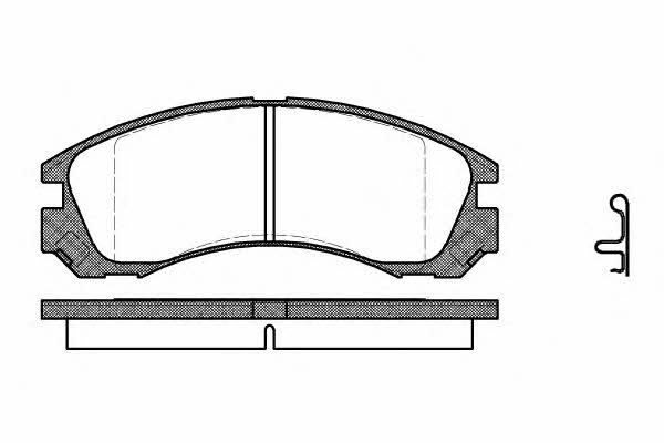 Road house 2354.22 Brake Pad Set, disc brake 235422