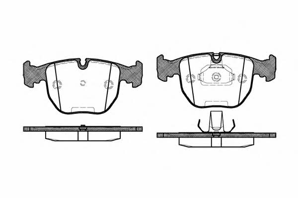 Road house 2596.10 Brake Pad Set, disc brake 259610