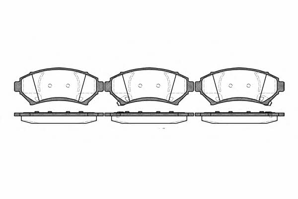 Road house 2641.02 Brake Pad Set, disc brake 264102