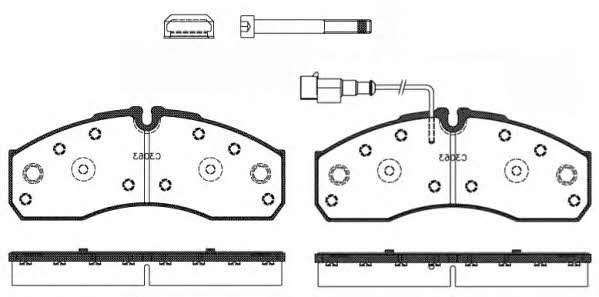 Road house 2651.42 Brake Pad Set, disc brake 265142