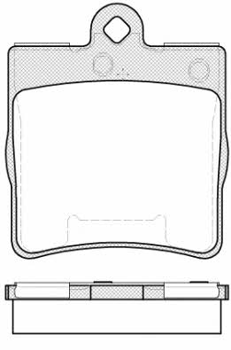 Road house 2678.10 Brake Pad Set, disc brake 267810