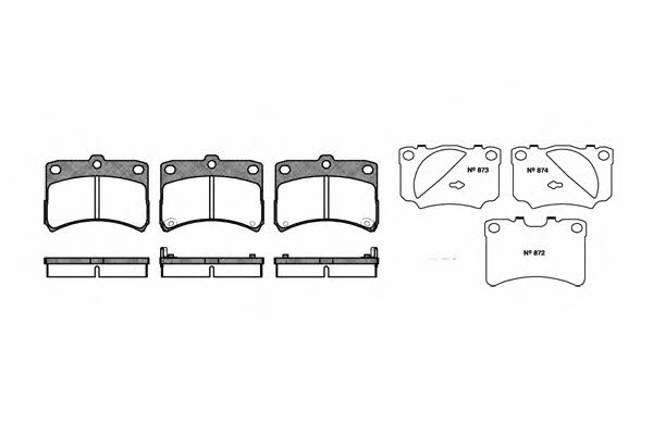 Road house 2723.02 Brake Pad Set, disc brake 272302