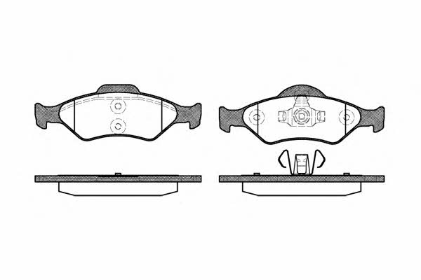 Road house 2765.00 Brake Pad Set, disc brake 276500