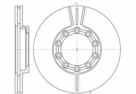 Road house 6933.10 Front brake disc ventilated 693310