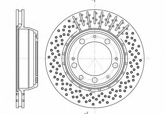 Road house 6940.10 Rear ventilated brake disc 694010